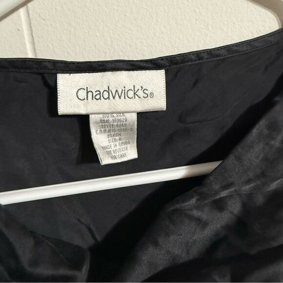 Chadwicks Black Fitted Sleeveless Tank Top - Picture 3 of 4